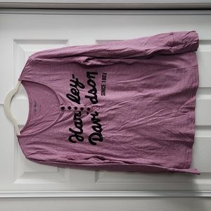 Harley-Davidson Long sleeve scoop neck tee.